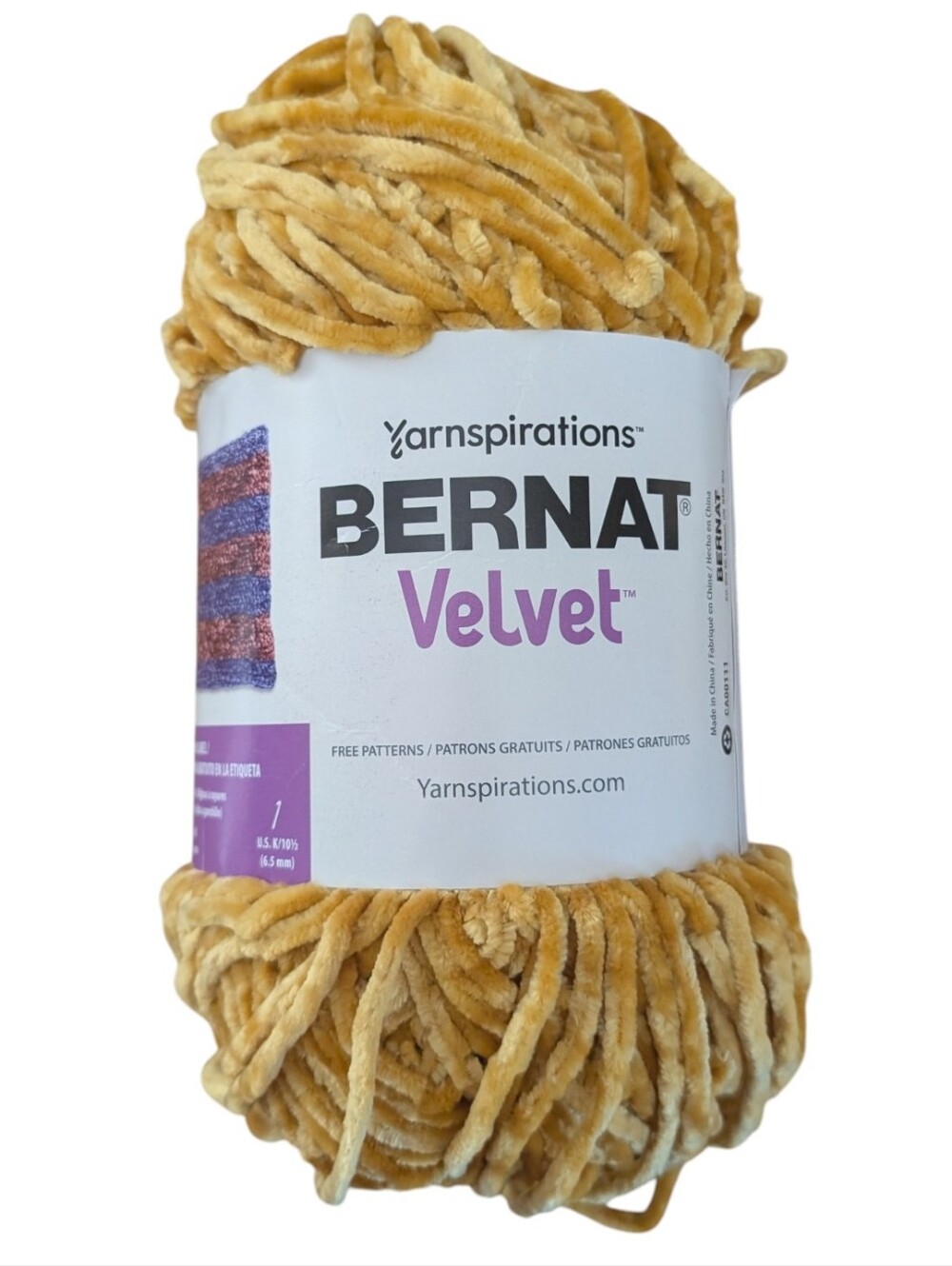 Bernat Velvet Chenille Yarn - Golden Moss